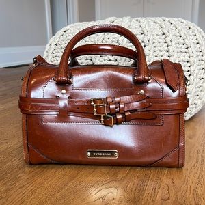 Authentic Burberry leather shoulder bag